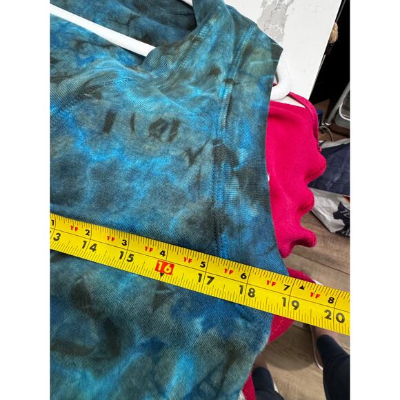 Barbara Lesser Women's Tie Dye Tank Cardigan 3 Button Blouse Size Small - Picture 7 of 7